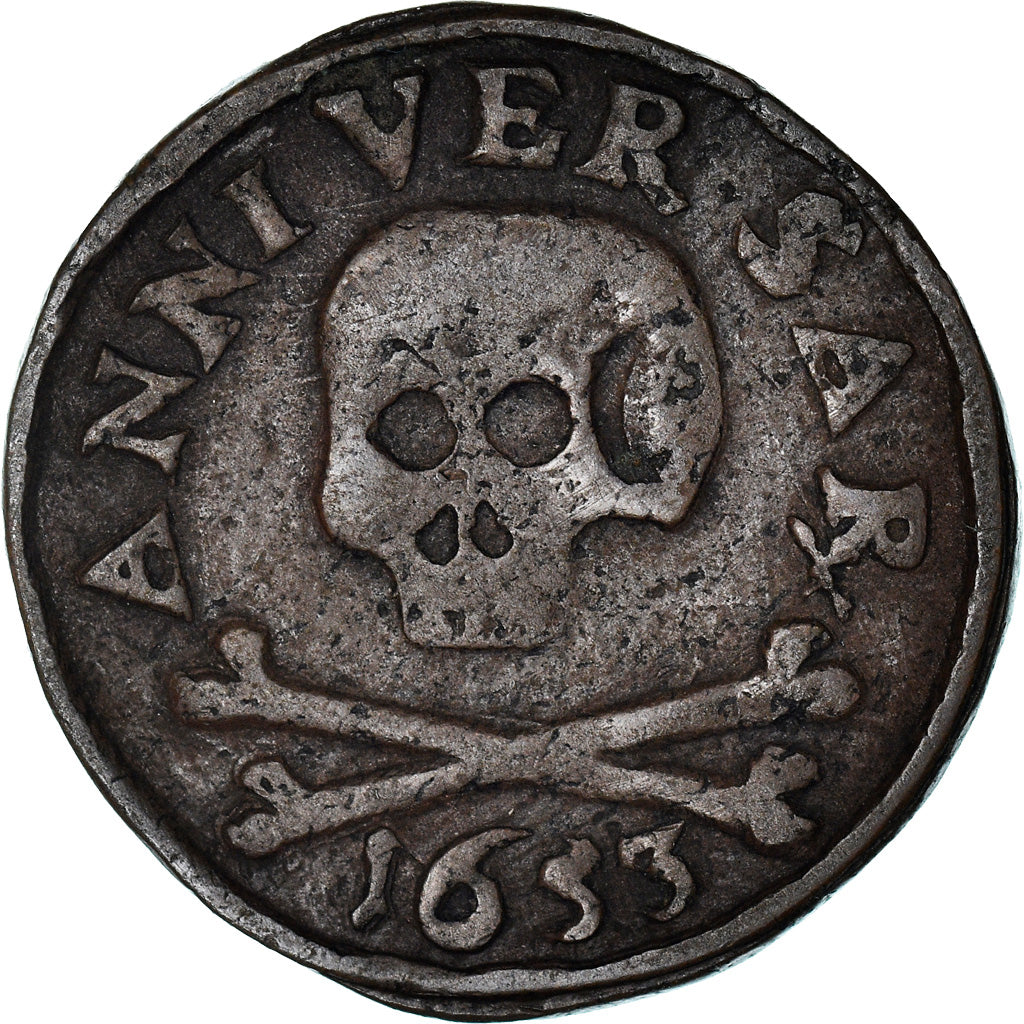 Belgium, Token, Saint Lambert - Liège, 1653, VF(30-35), Copper