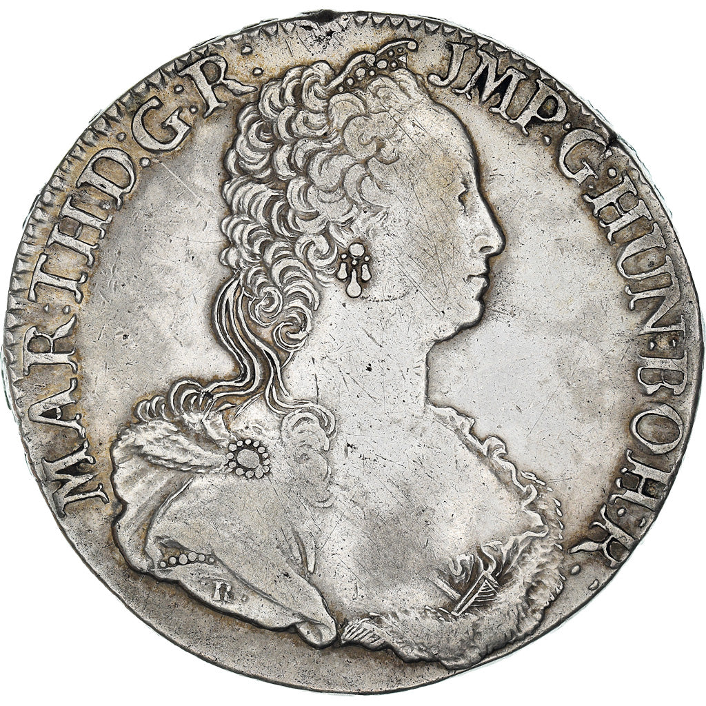 Coin, AUSTRIAN NETHERLANDS, Maria Theresa, Ducaton, 1750, Bruges, AU(50-53)