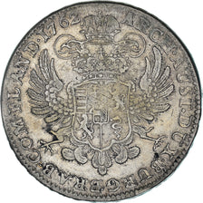 Coin, AUSTRIAN NETHERLANDS, Maria Theresa, Thaler, 1762, Brussels, EF(40-45)
