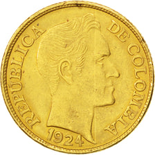 Monnaie, Colombie, 5 Pesos, 1924, SUP, Or, KM:201.1