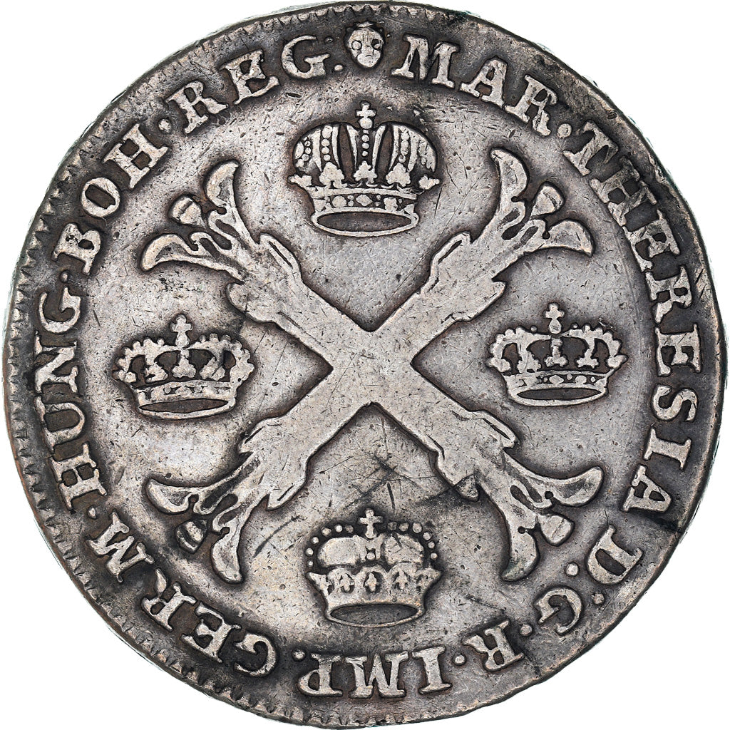 Coin, AUSTRIAN NETHERLANDS, Maria Theresa, Kronenthaler, 1765, AU(50-53)