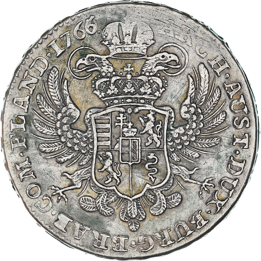 Coin, AUSTRIAN NETHERLANDS, Maria Theresa, Kronenthaler, 1766, EF(40-45)