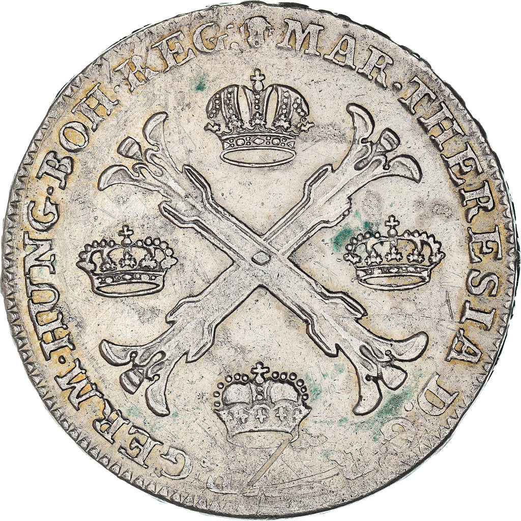 Coin, AUSTRIAN NETHERLANDS, Maria Theresa, Kronenthaler, 1766, EF(40-45)