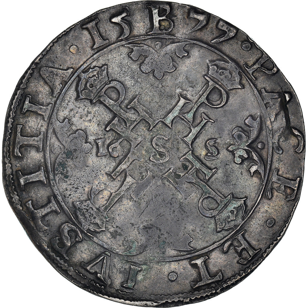 Monnaie, Pays-Bas espagnols, Philippe II, Demi Daldre, 1577, Bruxelles, Très