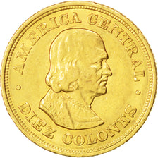 Costa Rica, République, 10 Colones Or 1900, KM 140