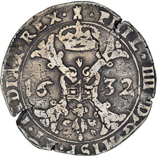 Coin, Spanish Netherlands, Philip IV, Patagon, 1632, Tournai, EF(40-45), Silver