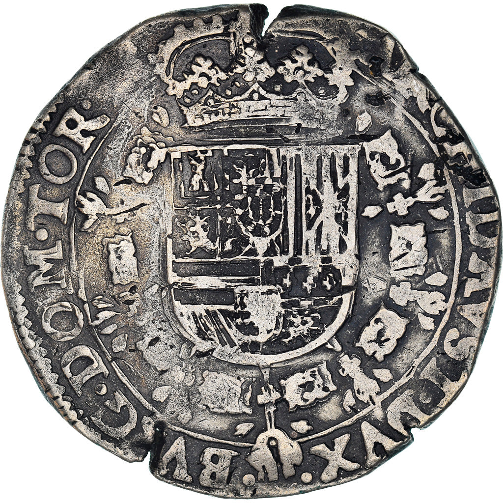 Coin, Spanish Netherlands, Philip IV, Patagon, 1632, Tournai, EF(40-45), Silver
