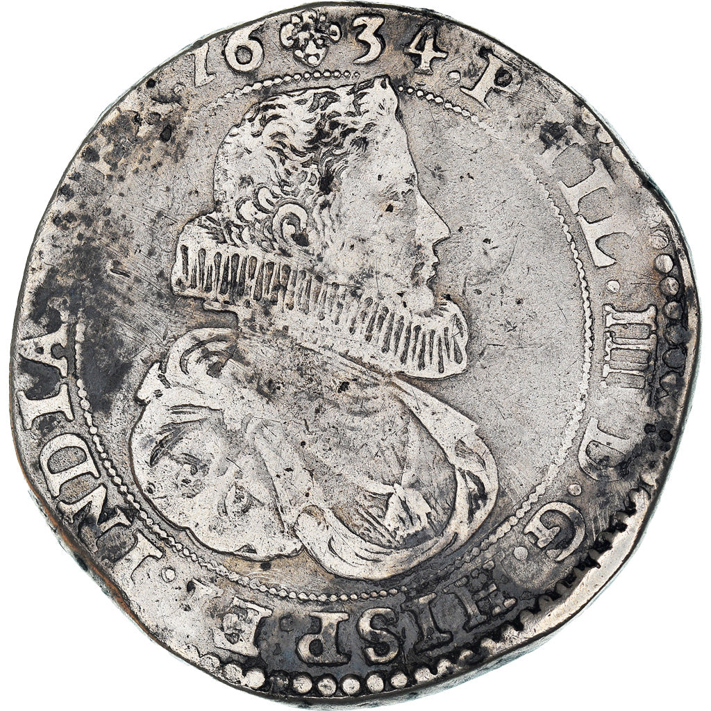 Coin, Spanish Netherlands, Philip IV, Ducaton, 1634, Brussels, VF(30-35), Silver