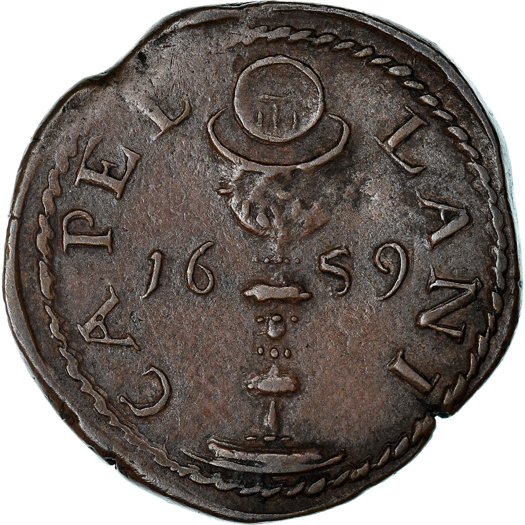 LIEGE, Token, Sankt Dionisy, 1659, EF(40-45), Copper
