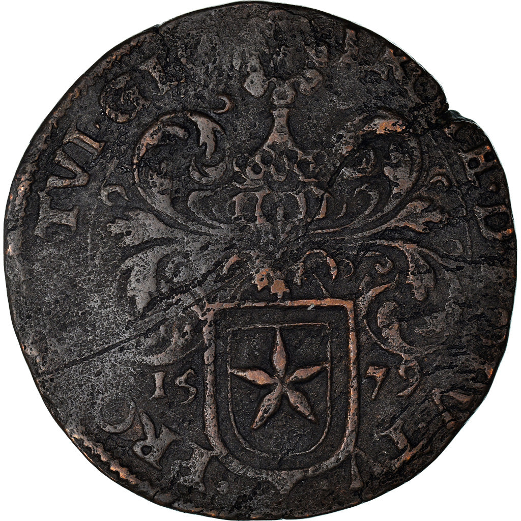 Munten, Nederland, 40 Stuiver, 1579, Maastricht, Dutch revolt, FR+, Koper