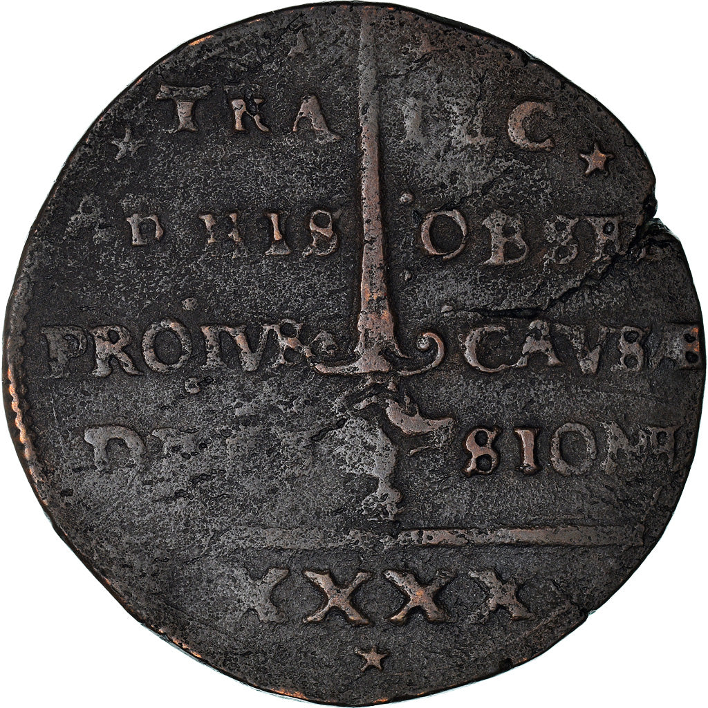 Munten, Nederland, 40 Stuiver, 1579, Maastricht, Dutch revolt, FR+, Koper