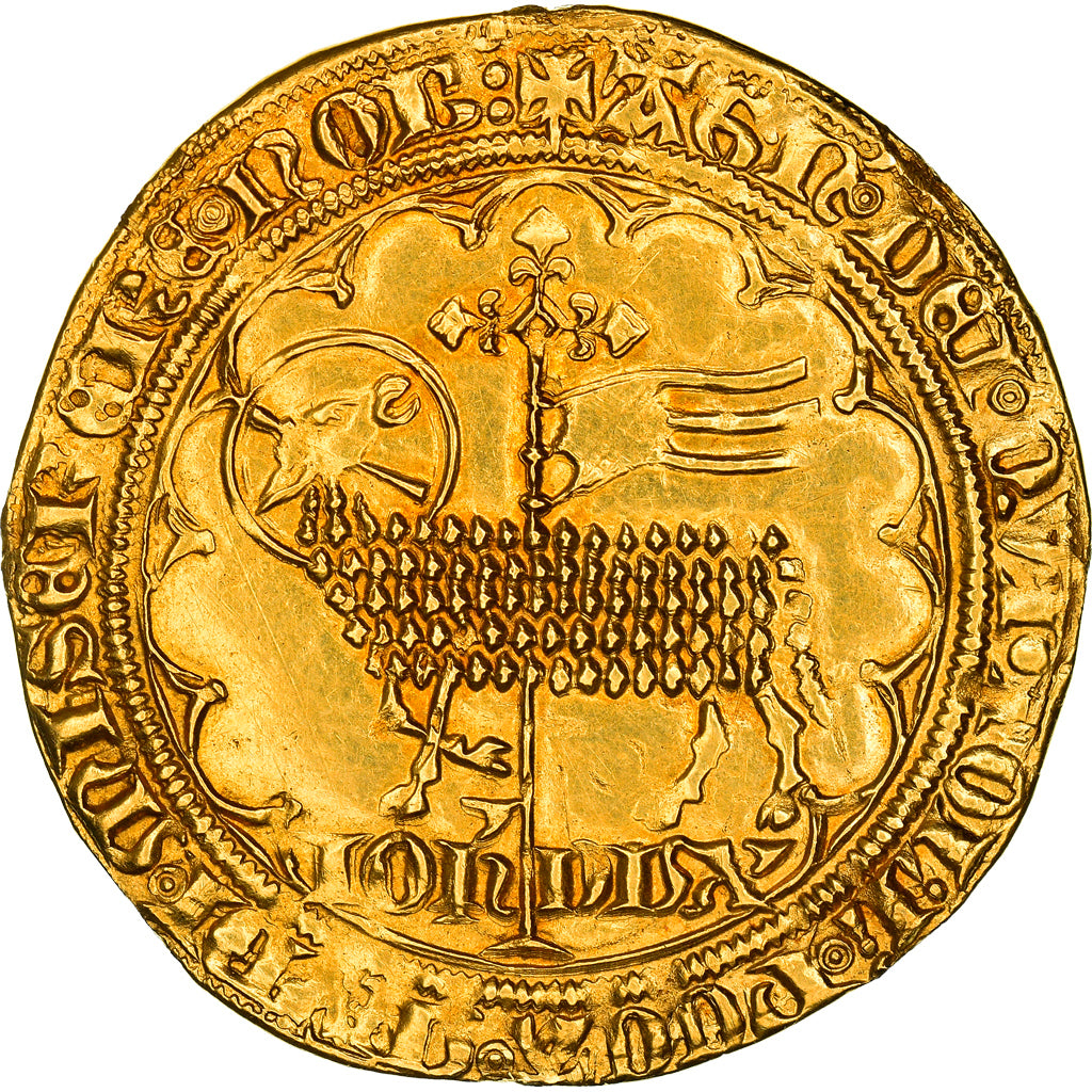 Coin, Belgium, BRABANT, Jeanne & Wenceslas, Mouton d'or, Vilvorde, MS(60-62)