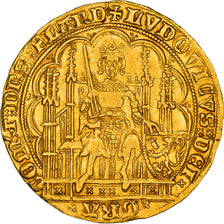 Coin, France, Flanders, Louis II de Mâle, Chaise d'or, AU(55-58), Gold