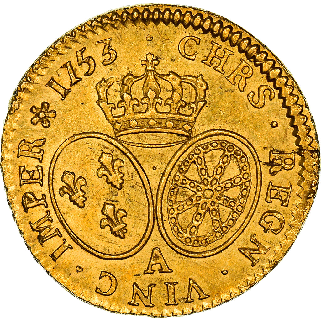 Monnaie, France, Louis XV, Louis d'or au bandeau, Louis d'Or, 1753, Paris, SUP+
