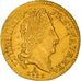 Moeda, França, Louis XIV, 1/2 Louis d'or au soleil, 1/2 Louis d'or, 1711