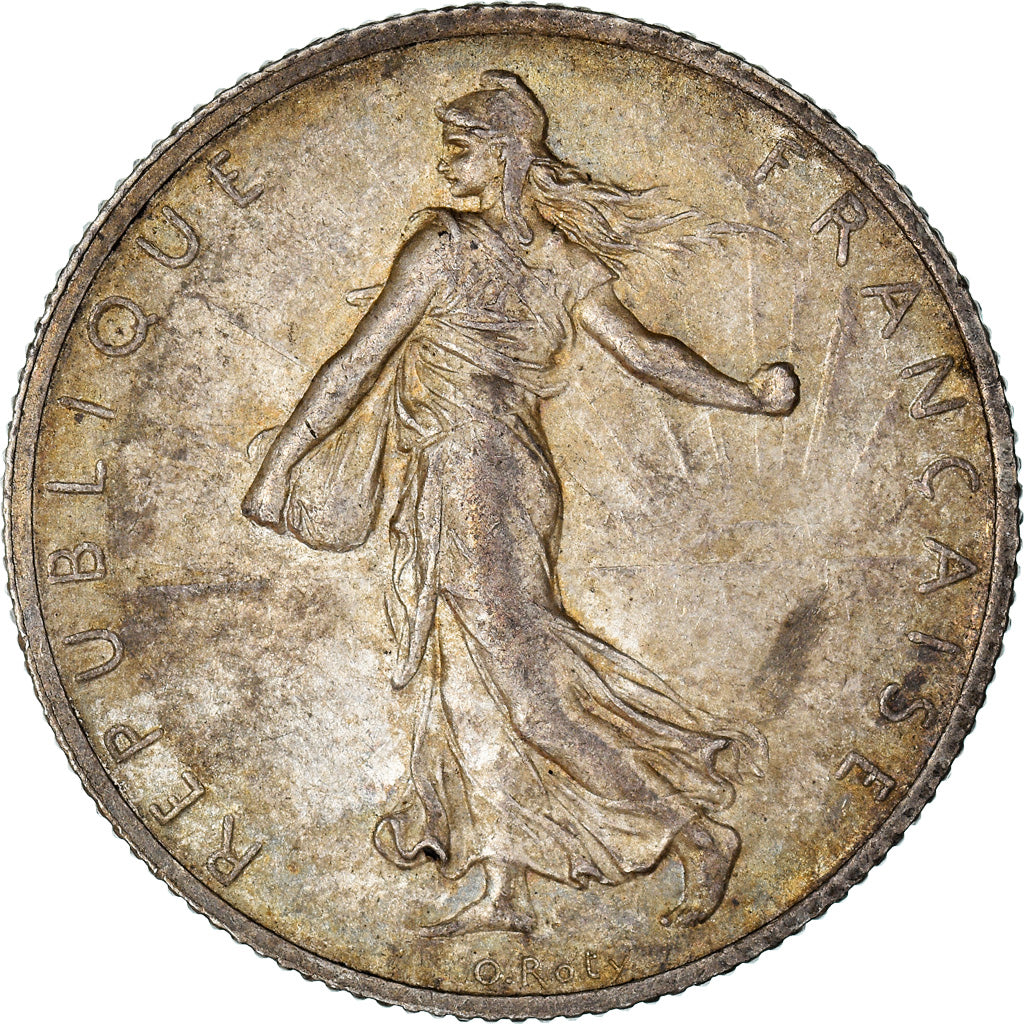 Coin, France, Semeuse, 2 Francs, 1914, Castelsarrasin, MS(60-62), Silver