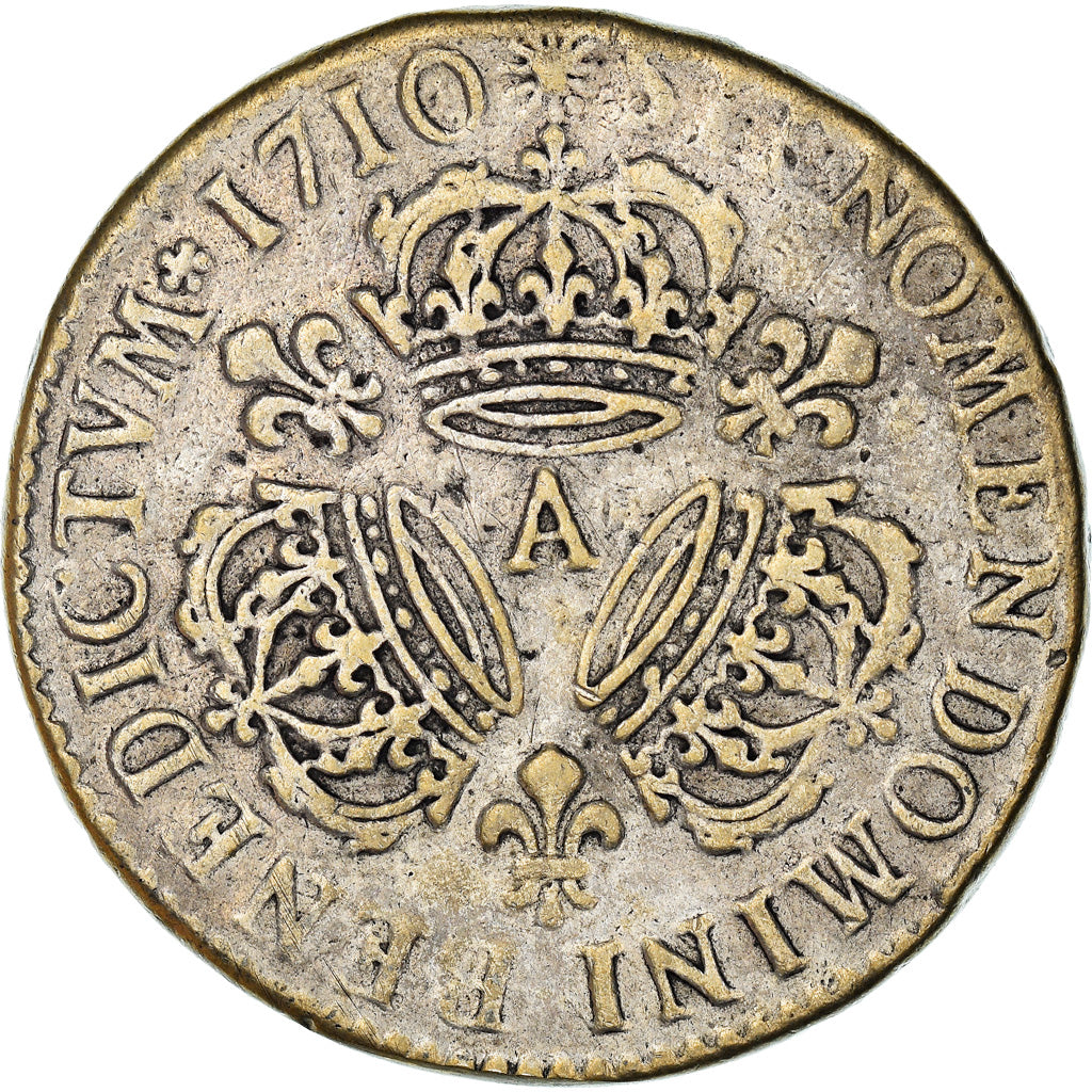 Moneda, Francia, Louis XIV, 1/2 Écu aux 3 couronnes, 1/2 ECU, 36 Sols = 6