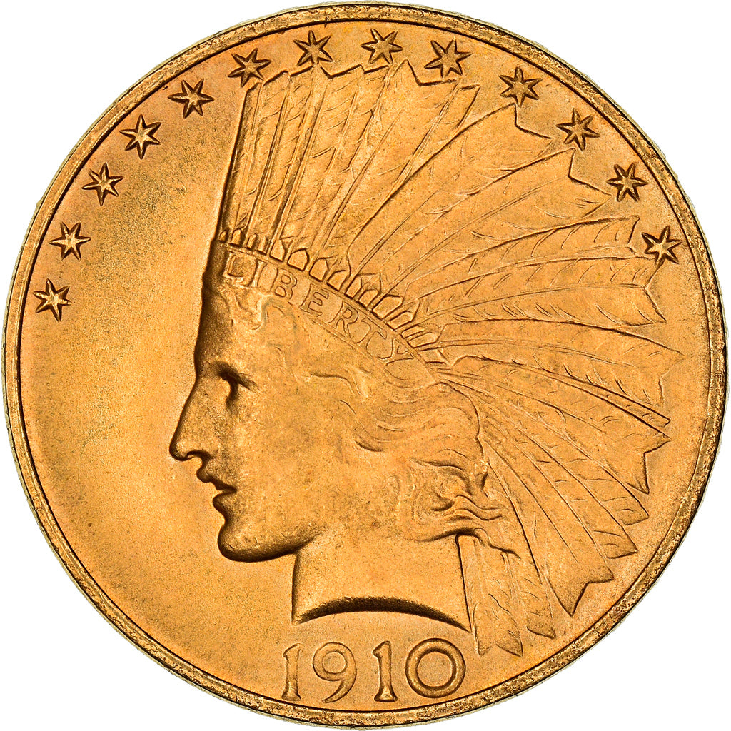 Münze, Vereinigte Staaten, Indian Head, $10, Eagle, 1910, Philadelphia, VZ+