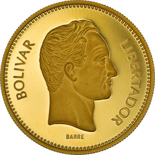 Moneta, Venezuela, 10000 Bolivares, 1987, Caracas, FDC, Oro, KM:61