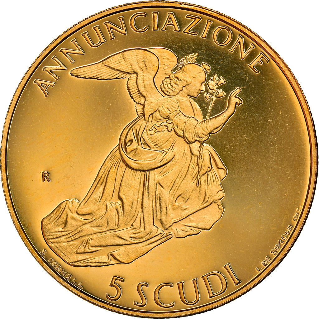 Moneda, San Marino, 5 Scudi, 1997, FDC, Oro, KM:375
