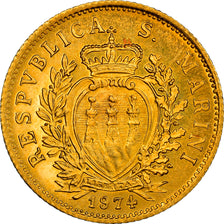 Moneta, San Marino, Scudo, 1974, FDC, Oro, KM:38