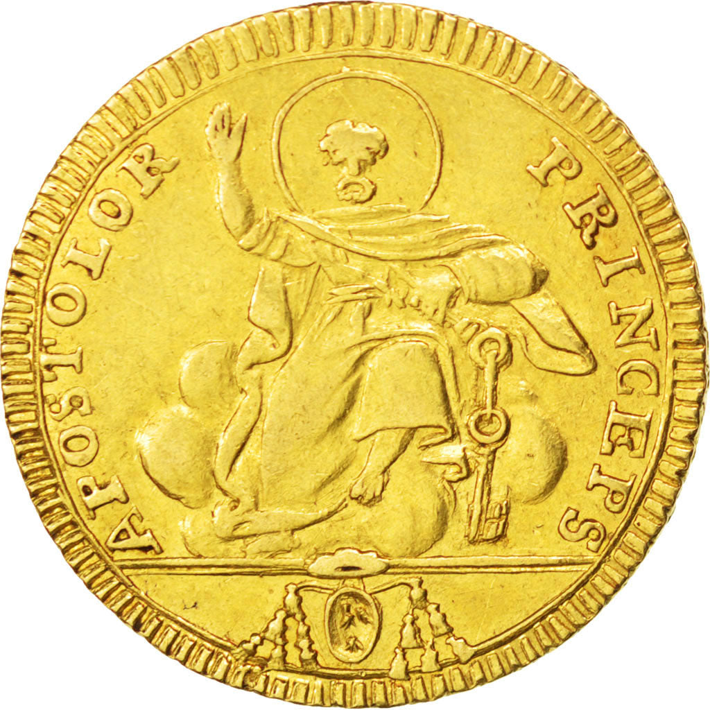 STATI ITALIANI, PAPAL STATES, Pius VII, Doppia, 1803, Rome, BB+, Oro, KM:1070