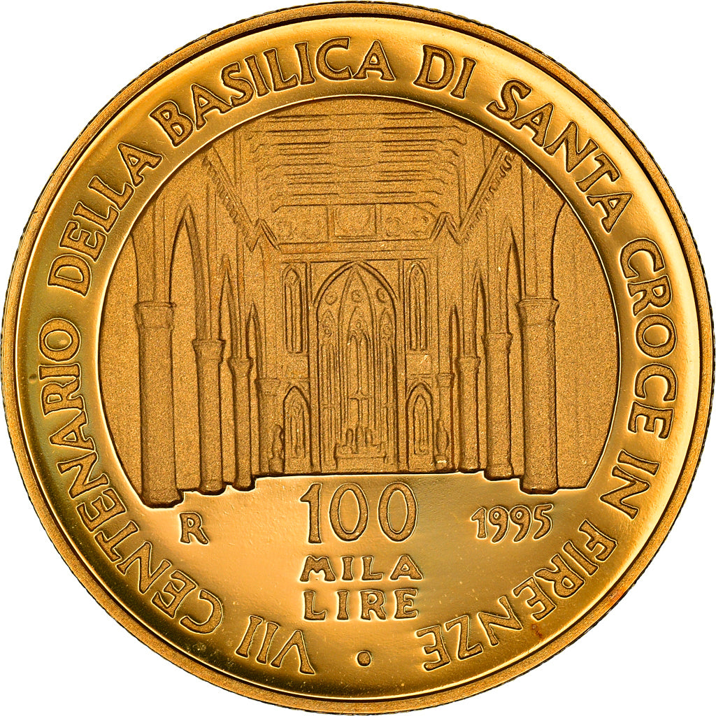 Coin, Italy, 100000 Lira, 1995, Rome, MS(65-70), Gold