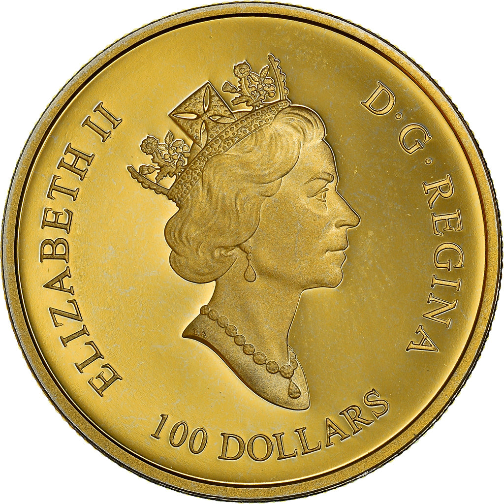Coin, Canada, Elizabeth II, 100 Dollars, 2001, Royal Canadian Mint, Ottawa