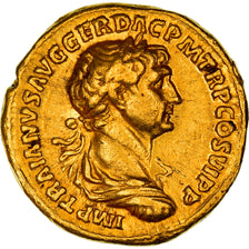 Coin, Trajan, Aureus, 113, Rome, Very rare, AU(50-53), Gold, RIC:257