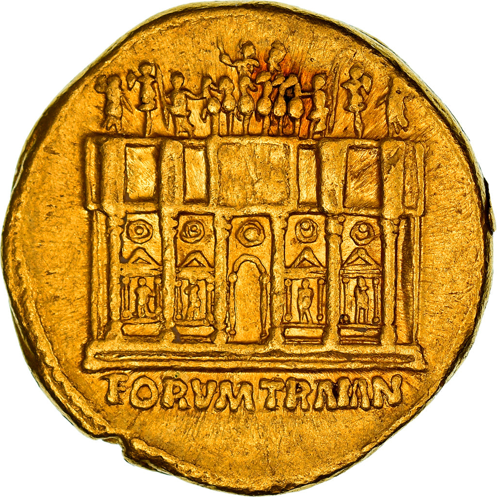 Coin, Trajan, Aureus, 113, Rome, Very rare, AU(50-53), Gold, RIC:257