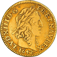 Coin, France, Louis XIII, 1/2 Louis d'or, 1642, Paris, VF(30-35), Gold
