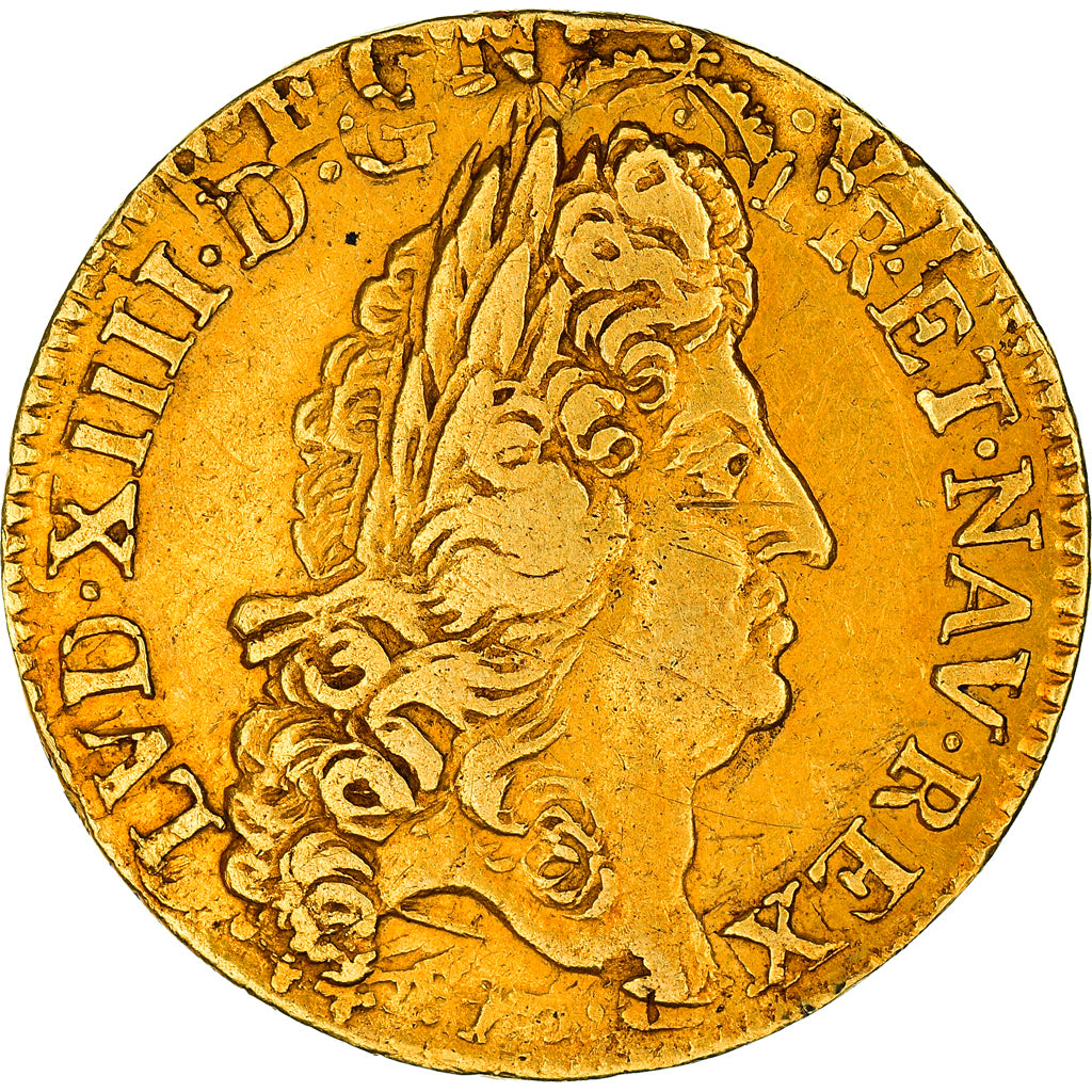 Moneta, Francia, Louis XIV, Louis d'or à l'écu, Louis d'Or, 1691, Rennes