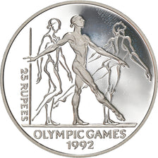 Coin, Seychelles, Jeux olympiques Barcelone 1992, 25 Rupees, 1993, BE