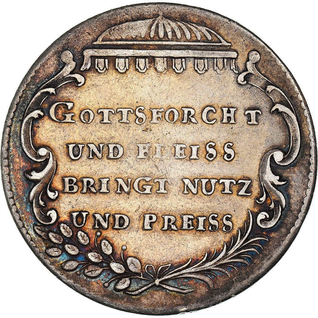 Switzerland, Medal, King David, 1734, EF(40-45), Silver