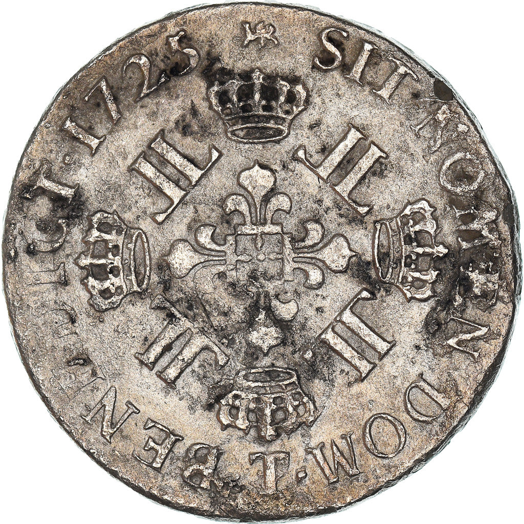 Coin, France, Louis XV, Écu aux 8 L, Ecu, 1725, Nantes, Tresor du Chameau