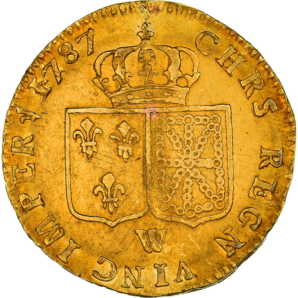 Coin, France, Louis XVI, Louis d'or à la tête nue, Louis d'Or, 1787, Lille
