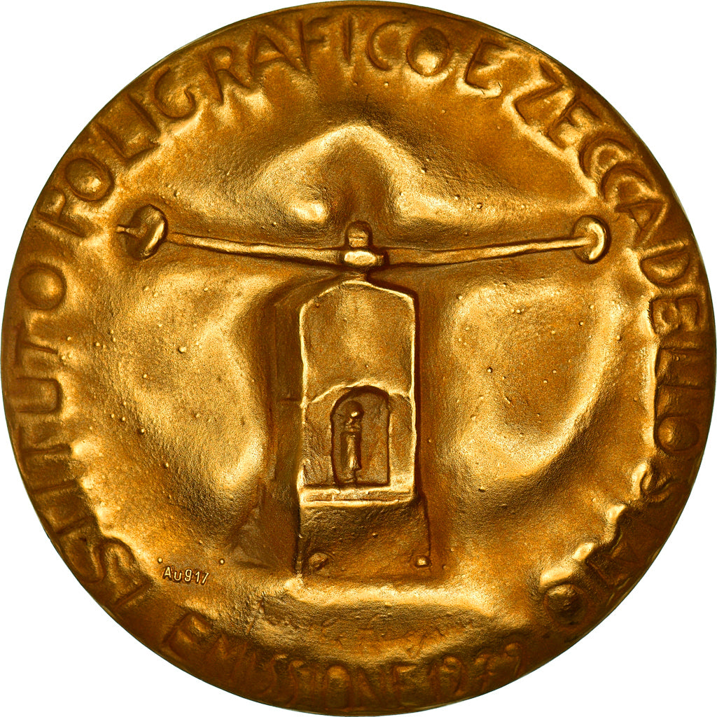 Italie, Médaille, 1979, Pericle Fazzini, Italian mint an Poligraphic, SPL, Or