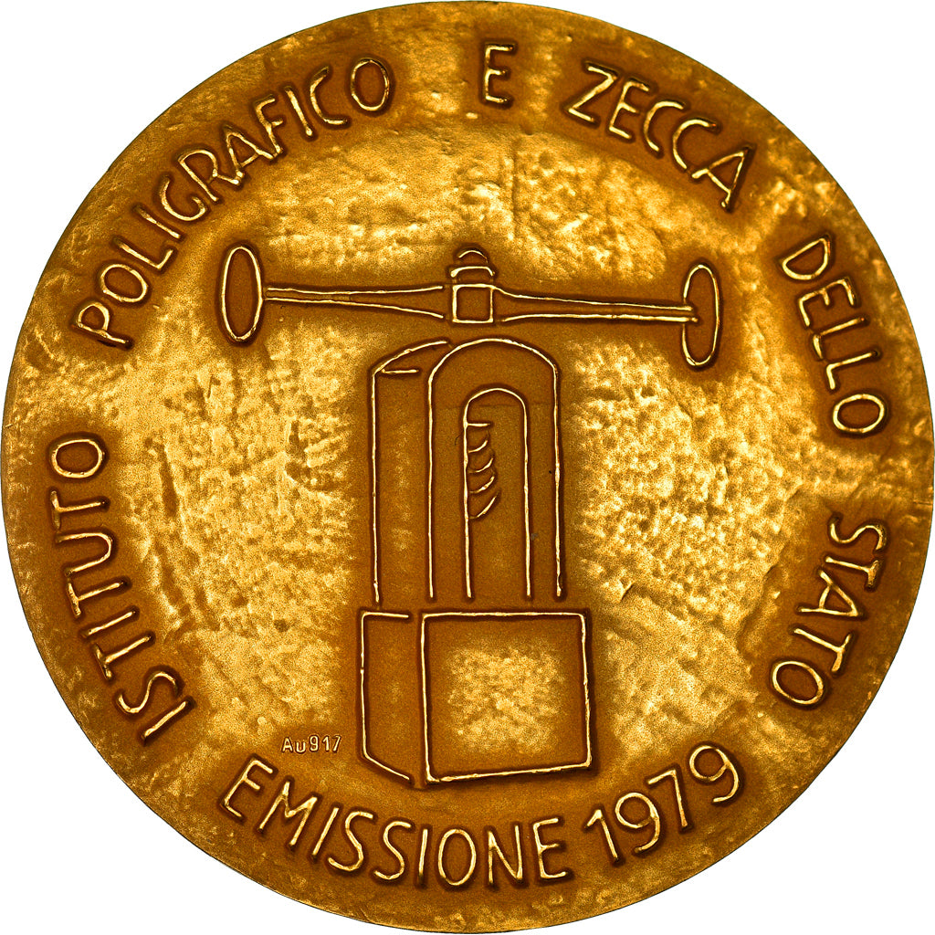 Italy, Medal, 1979, Emilio Greco, Italian mint an Poligraphic, MS(63), Gold