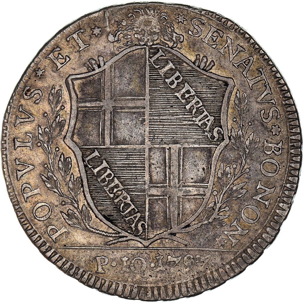 Münze, Italien Staaten, PAPAL STATES-BOLOGNA, 10 Paoli, Scudo, 1797, Bologna