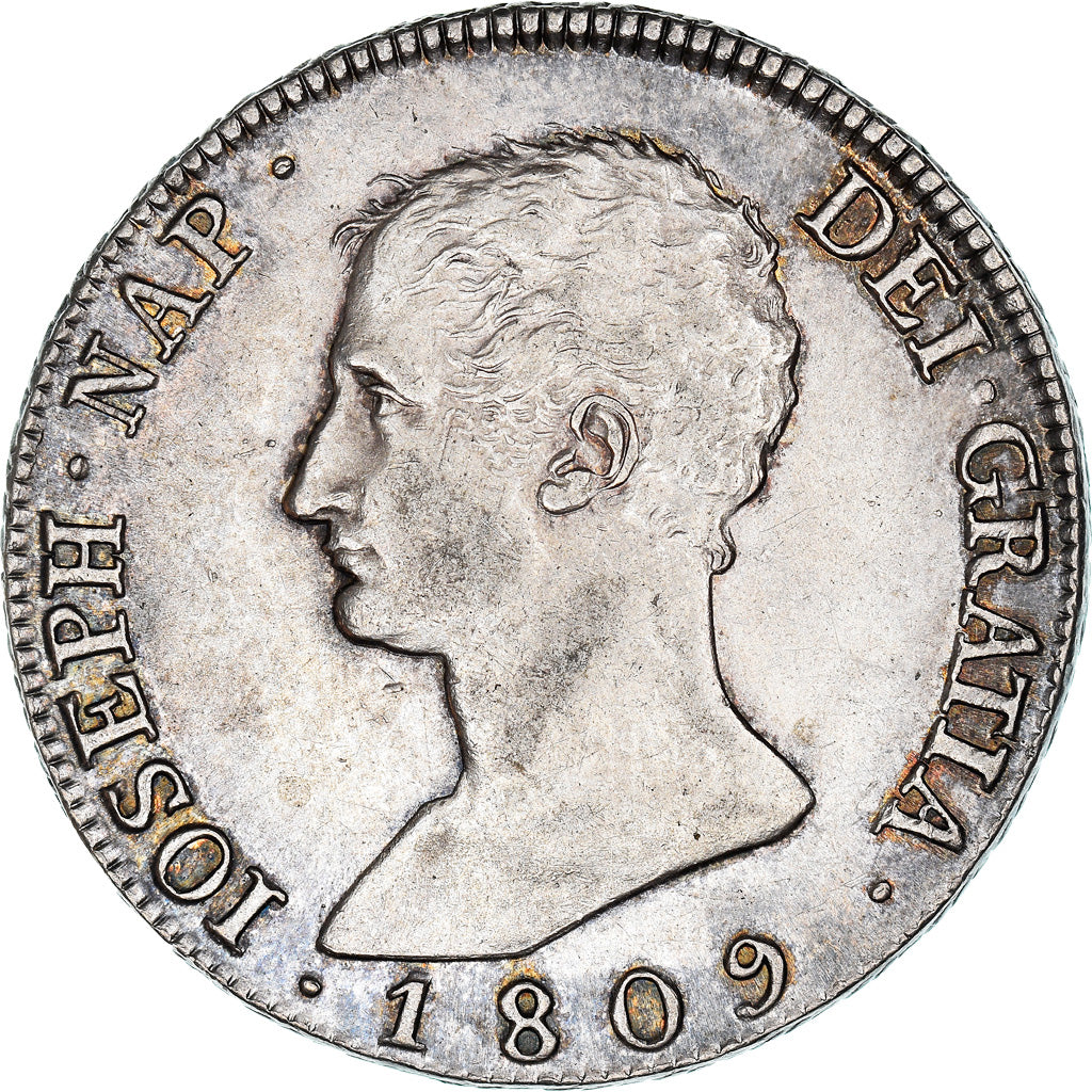 Coin, Spain, Joseph Napolean, 20 Réales, 1809, Madrid, AU(50-53), Silver