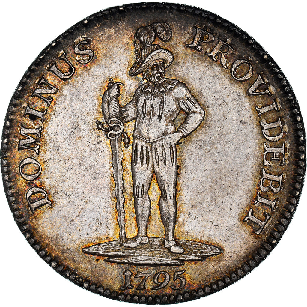 Coin, SWISS CANTONS, BERN, Thaler, 1795, Bern, AU(55-58), Silver, KM:149