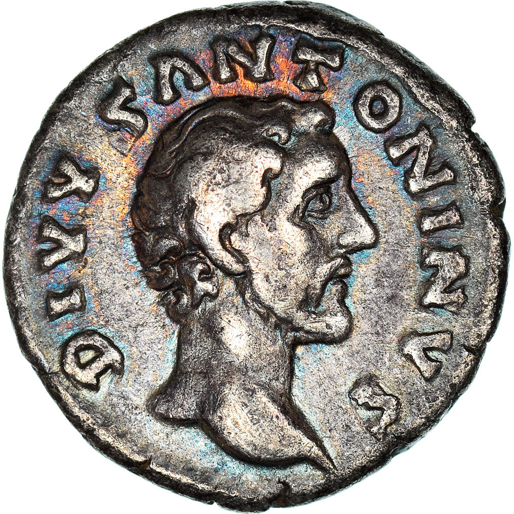 Coin, Antoninus Pius, Denarius, 161, Roma, AU(55-58), Silver, RIC:436