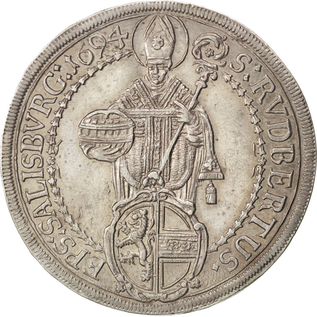 Stati austriaci, SALZBURG, Johann Ernst, Thaler, 1694, SPL-, Argento, KM:254
