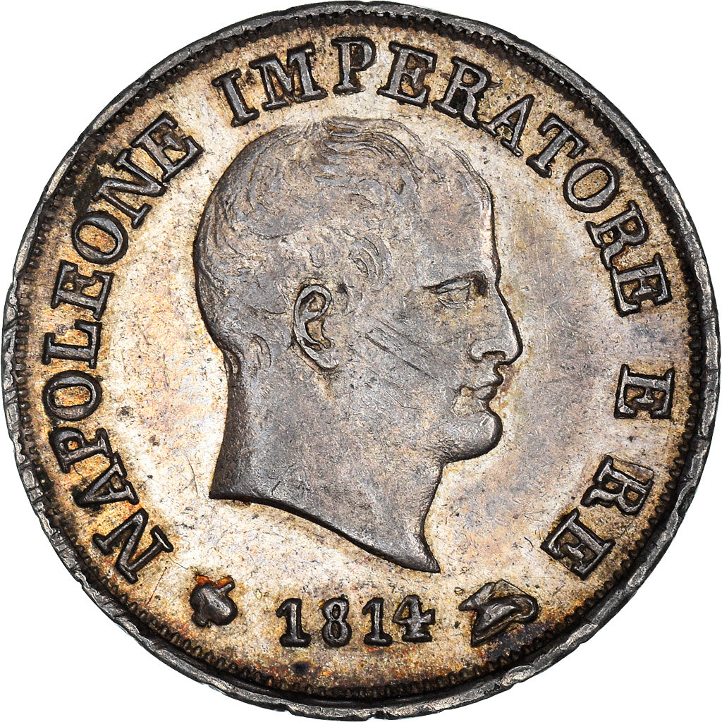 Münze, Italien Staaten, KINGDOM OF NAPOLEON, Napoleon I, 10 Soldi, 1814, Milan