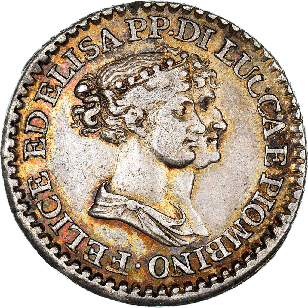Monnaie, États italiens, LUCCA, Franco, 1808, Firenze, TB+, Argent, KM:23
