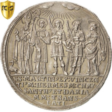 AUSTRIAN STATES, SALZBURG, 1/2 Thaler, 1682, KM:232, PCGS AU55