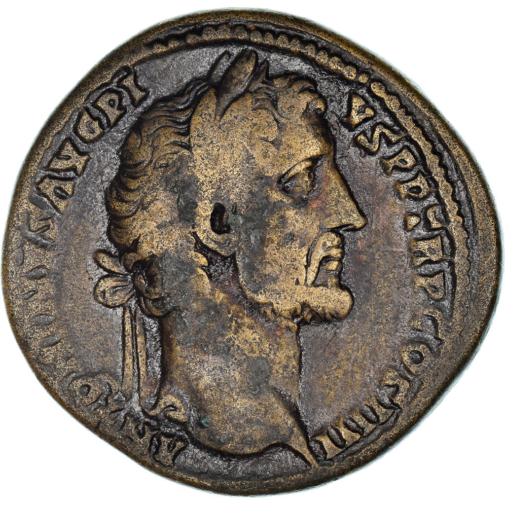 Coin, Antoninus Pius, Sestertius, 138-161, Rome, VF(30-35), Bronze, RIC:826
