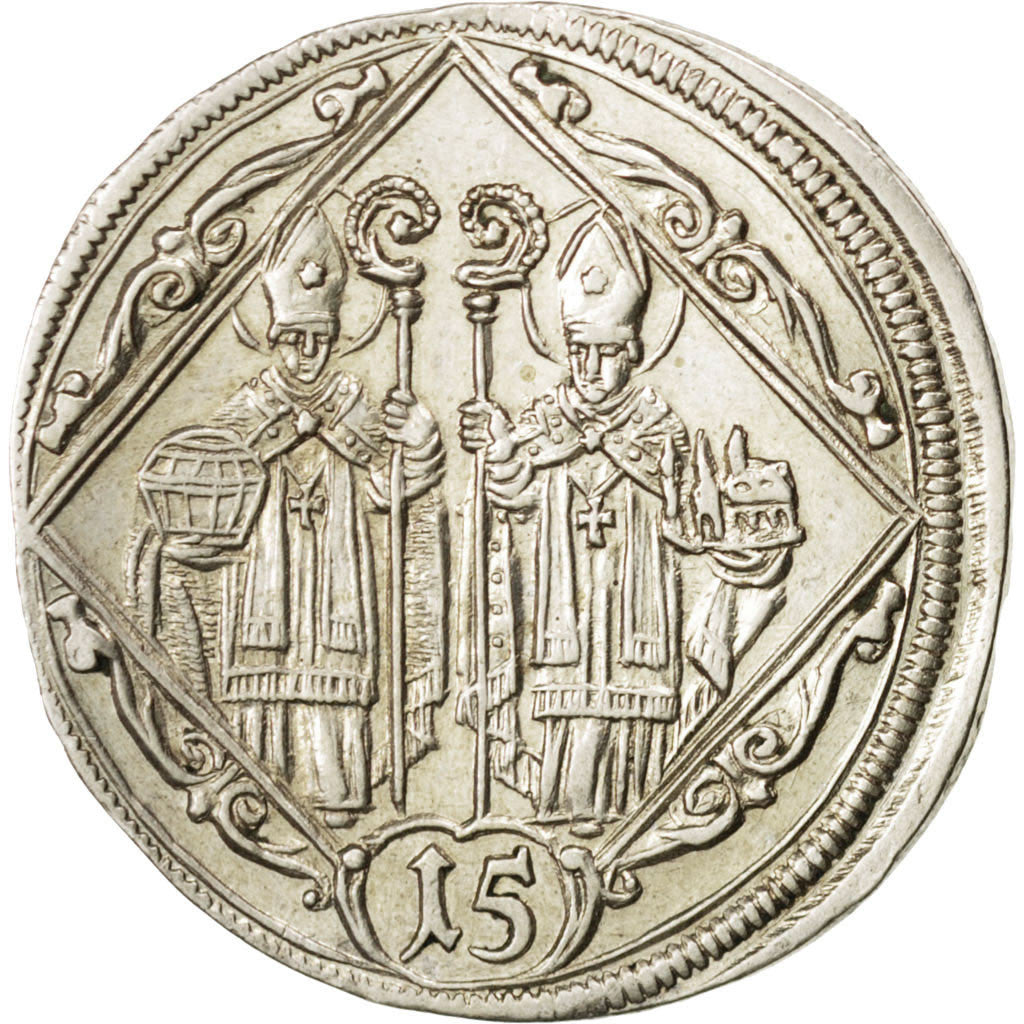 Moneta, Stati austriaci, SALZBURG, Johann Ernst, 15 Kreuzer, 1694, SPL, Argento