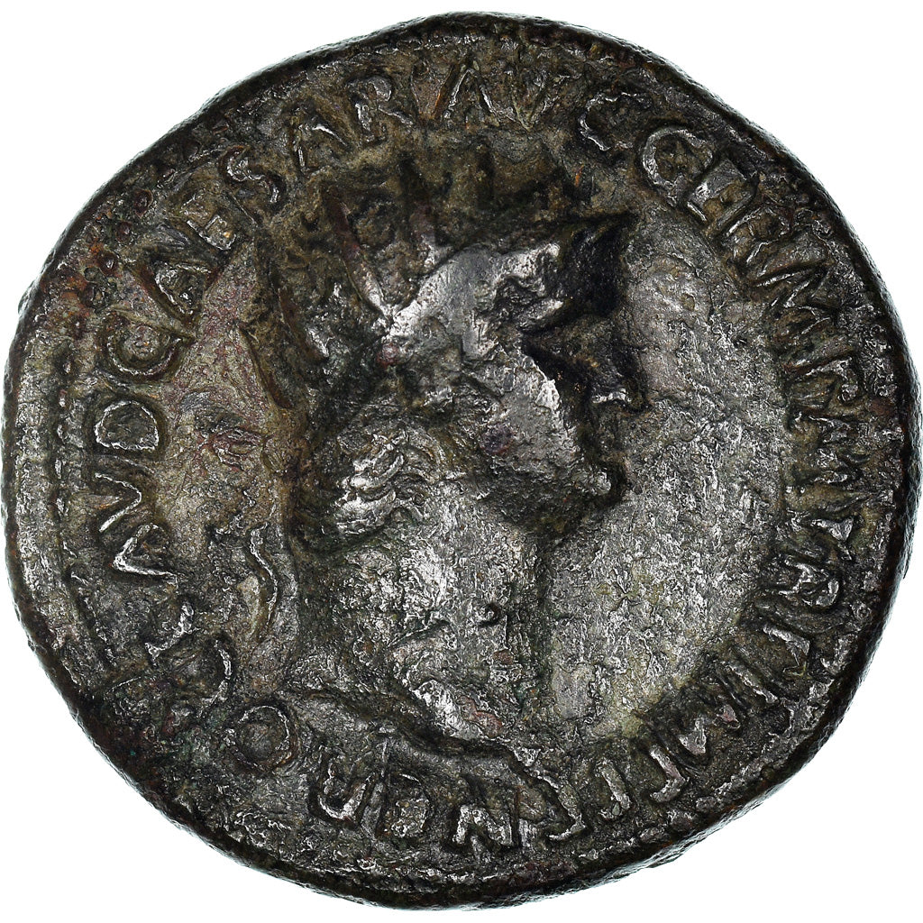 Coin, Nero, Dupondius, Roma, AU(50-53), Copper, RIC:124