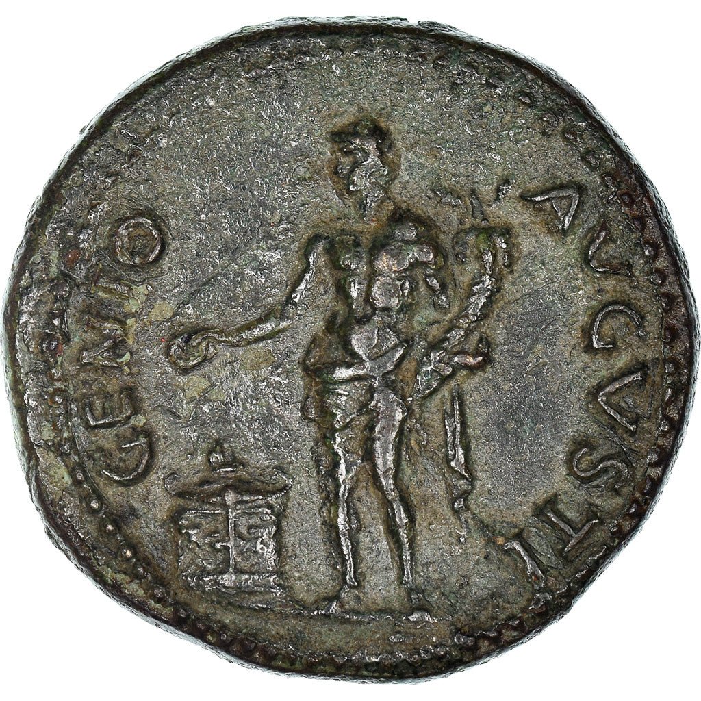 Coin, Nero, Dupondius, Roma, AU(50-53), Copper, RIC:124